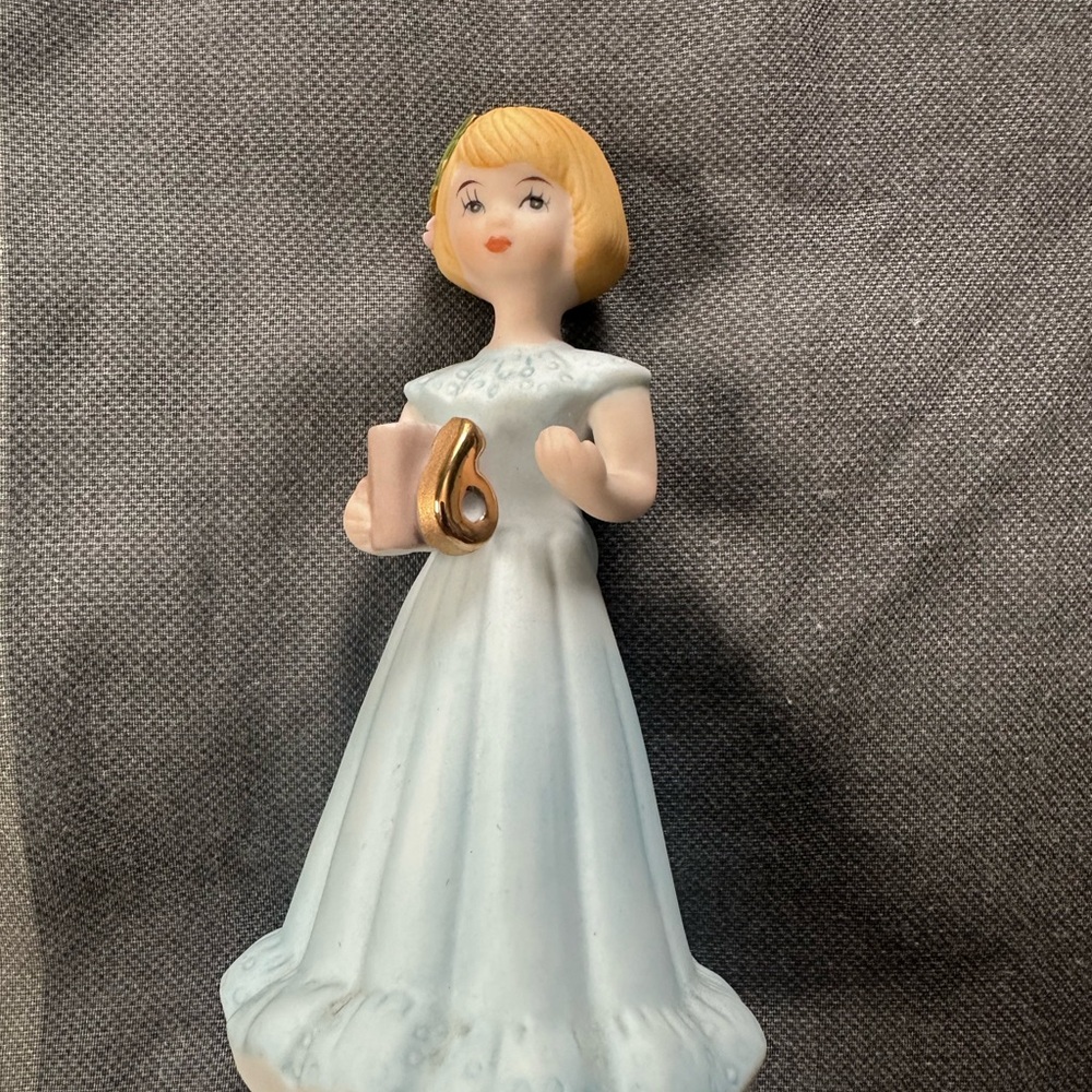 Enesco Birthday Girl 6 Porcelain Figurine with Blonde Hair